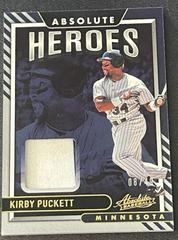 Kirby Puckett Baseball Cards 2022 Panini Absolute Heroes Memorabilia Prices