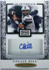Collin Hill [Black] #A108 Football Cards 2021 Sage Premier Draft Autographs Prices