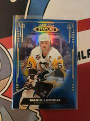 Mario Lemieux [Photo Variant Blue] #71 Hockey Cards 2021 Upper Deck Stature Prices
