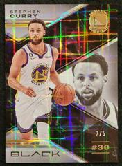 Stephen Curry [Holo Gold] #1 Basketball Cards 2022 Panini Black Prices