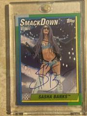 Sasha Banks [Green] Wrestling Cards 2021 Topps Heritage WWE Autographs Prices