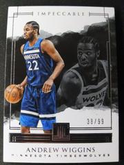 Andrew Wiggins Basketball Cards 2017 Panini Impeccable Prices