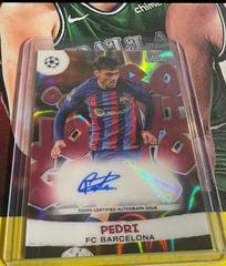 Pedri [Autograph] Soccer Cards 2022 Topps Chrome UEFA Club Competitions Joga Bonito Prices