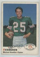 Terry Evanshen Football Cards 1970 O Pee Chee CFL Prices