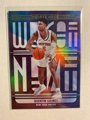 Quentin Grimes [Holo] #25 Basketball Cards 2021 Panini Hoops We Got Next Prices