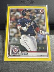 Juan Soto [Yellow] #10 Baseball Cards 2020 Bowman Prices