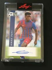 Ansu Fati [Blue] Soccer Cards 2022 Pro Set Autographs Prices