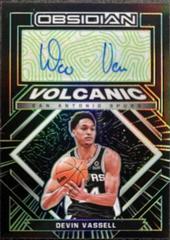 Devin Vassell [Green] #VS-DVV Basketball Cards 2021 Panini Obsidian Volcanic Signatures Prices