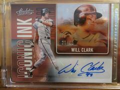 Will Clark #II-WC Baseball Cards 2022 Panini Absolute Iconic Ink Autographs Prices