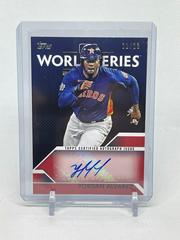 Yordan Alvarez [Red] Baseball Cards 2023 Topps World Series Champion Autograph Prices