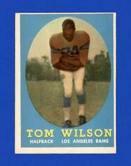 Tom Wilson #67 Football Cards 1958 Topps Prices