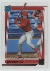 Alec Bohm [Red] #15 Baseball Cards 2021 Panini Chronicles Clearly Donruss Prices