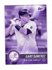 Gary Sanchez [Purple] Baseball Cards 2017 Topps Bunt Prices