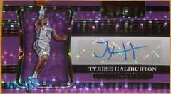 Tyrese Haliburton [Purple Pulsar] #IF-THB Basketball Cards 2021 Panini Select In Flight Signatures Prices