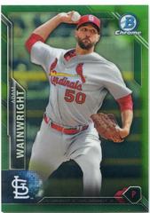 Adam Wainwright [Green Refractor] #66 Baseball Cards 2016 Bowman Chrome Prices