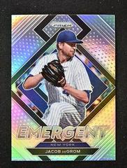 Jacob deGrom [Silver Prizm] Baseball Cards 2022 Panini Prizm Emergent Prices