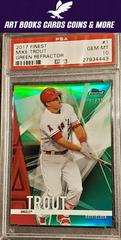 Mike Trout [Green Refractor] Baseball Cards 2017 Topps Finest Prices