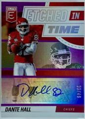 Dante Hall [Purple] #ET-DH Football Cards 2022 Panini Donruss Elite Etched in Time Signatures Prices
