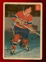 Bert Olmstead [Lucky Premium Back] #5 Hockey Cards 1954 Parkhurst Prices
