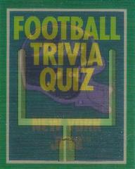 New York Jets #17 Football Cards 1989 Panini Score Trivia Quiz Prices