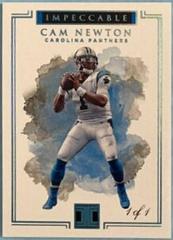 Cam Newton [Gold] #52 Football Cards 2017 Panini Impeccable Prices