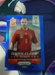 Andres Iniesta [Blue Prizm] Soccer Cards 2014 Panini Prizm World Cup Stars Prices