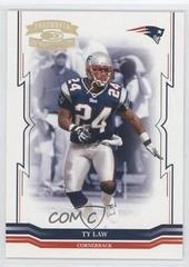Ty Law [Gold Holofoil] Football Cards 2005 Panini Donruss Throwback Threads Prices