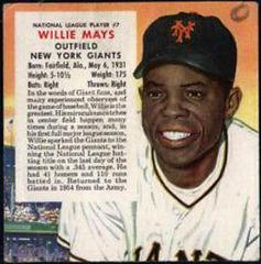 Willie Mays Baseball Cards 1955 Red Man Tobacco Prices
