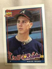 Steve Avery #227 Baseball Cards 1991 Topps Prices