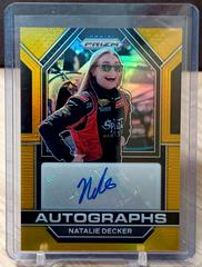 Natalie Decker [Gold] #9 Racing Cards 2023 Panini Prizm NASCAR Autograph Prices