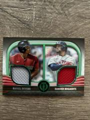 Rafael Devers, Xander Bogaerts [Green] #DR2-DB Baseball Cards 2022 Topps Tribute Dual Relics 2 Prices
