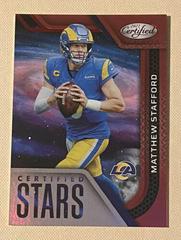 Matthew Stafford [Red] #CS-11 Football Cards 2022 Panini Certified Stars Prices