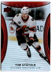 Tim Stutzle [Red] #1 Hockey Cards 2022 Upper Deck Trilogy Prices