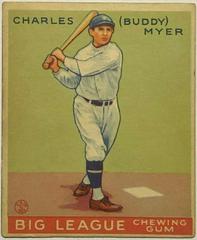 Buddy Myer Baseball Cards 1933 Goudey Prices