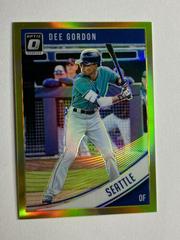 Dee Gordon [Gold] Baseball Cards 2018 Panini Donruss Optic Prices