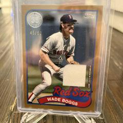Wade Boggs [Gold] #89BR-WB Baseball Cards 2024 Topps 1989 Relic Prices