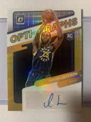 Isaiah Jackson [Gold] #OG-IJK Basketball Cards 2021 Panini Donruss Optic Opti Graphs Prices