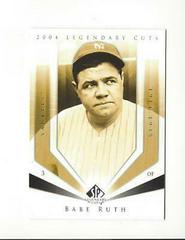 Babe Ruth #5 Baseball Cards 2004 SP Legendary Cuts Prices