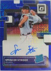 Spencer Strider [Blue Mojo] Baseball Cards 2022 Panini Donruss Optic Rated Rookie Signatures Prices