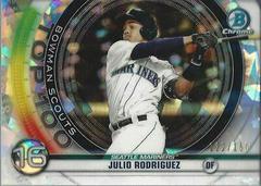 Julio Rodriguez [Atomic Refractor] #BTP16 Baseball Cards 2020 Bowman Chrome Scouts' Top 100 Prices