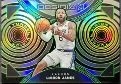 LeBron James [Green] #15 Basketball Cards 2022 Panini Obsidian Tunnel Vision Prices