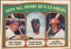 NL Home Run Leaders [W. Stargell, H. Aaron, L. May] #89 Baseball Cards 1972 O Pee Chee Prices
