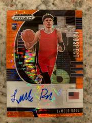 LaMelo Ball [Orange Pulsar] #PA-LB Basketball Cards 2020 Panini Prizm Draft Picks Autographs Prices