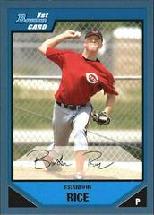 Brandon Rice Baseball Cards 2007 Bowman Prospects Prices