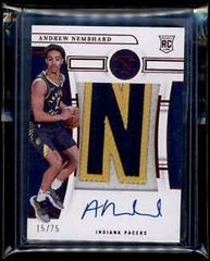 Andrew Nembhard [Patch Autograph Red] #123 Basketball Cards 2022 Panini National Treasures Prices