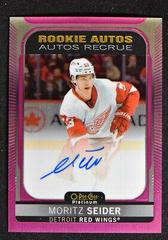 Moritz Seider [Matte Pink] #R-SE Hockey Cards 2021 O-Pee-Chee Rookie Autographs Prices