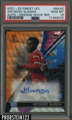Anthony Elanga [Orange Wave] #BA-AE Soccer Cards 2021 Topps Finest UEFA Champions League Autographs Prices