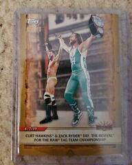 The Revival Def. Zack Ryder & Curt Hawkins [Gold] Wrestling Cards 2020 Topps WWE Road to WrestleMania Prices