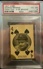 George Pipgras [4 of Spades] Baseball Cards 1927 W560 Hand Cut Prices