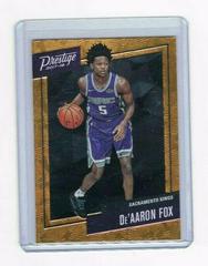 DE'Aaron Fox [Orange] #5 Basketball Cards 2017 Panini Prestige Micro Etch Rookies Prices